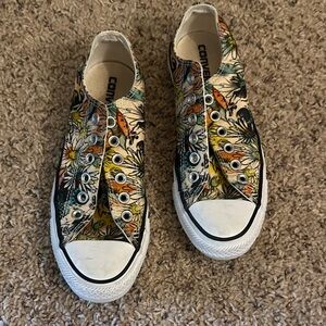 Converse Multicolor Floral Low-Top Sneakers